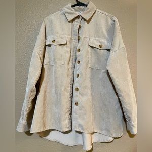 Beige Corduroy Jacket